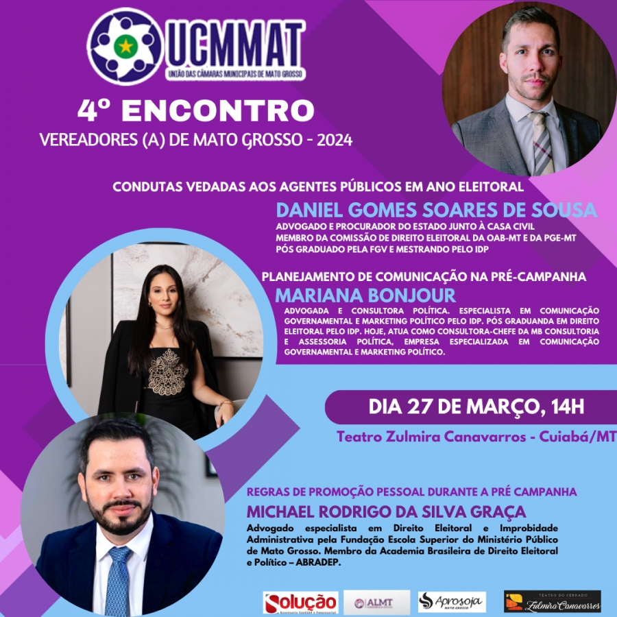  4º ENCONTRO DE VEREADORES (A) DO ESTADO DE MATO GROSSO 