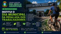 Camara Municipal aprova projeto que institui Dia Municipal da pedalada dos Trabalhadores.